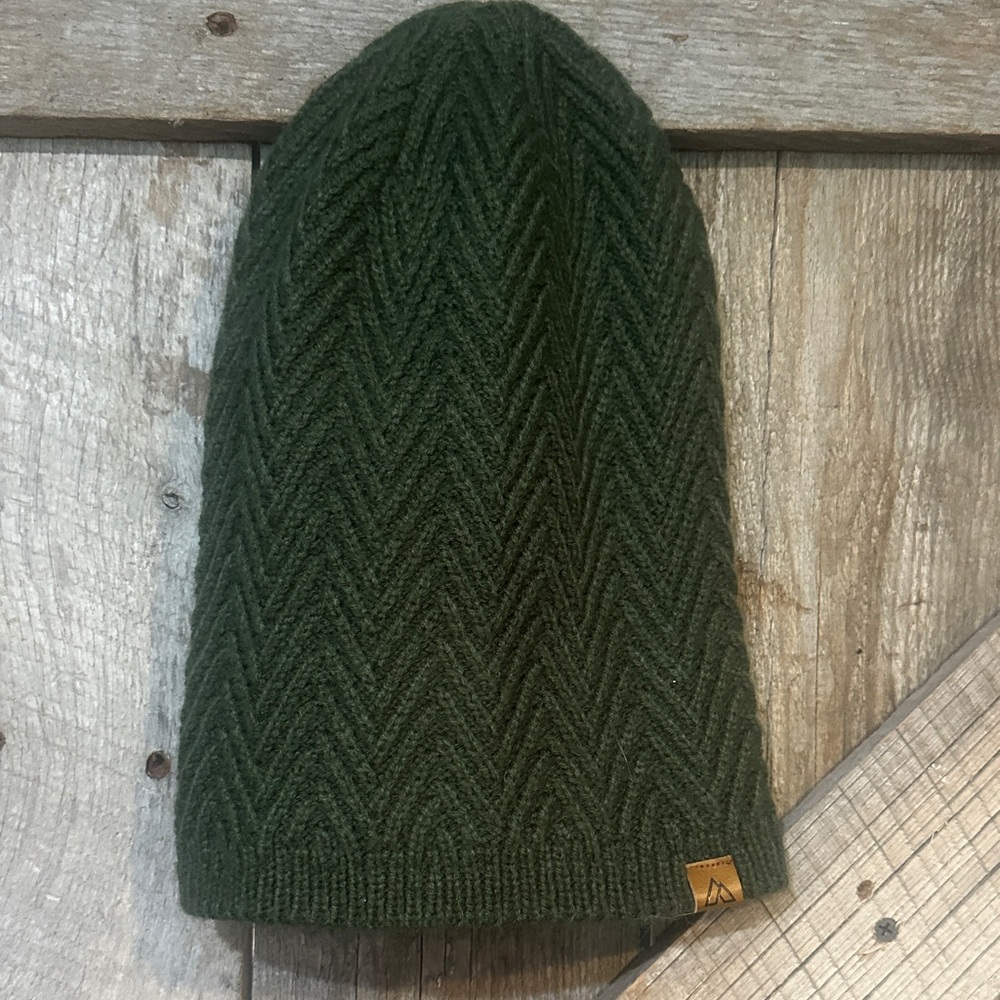 Alpine Design Dark Green Knit Beanie Hat